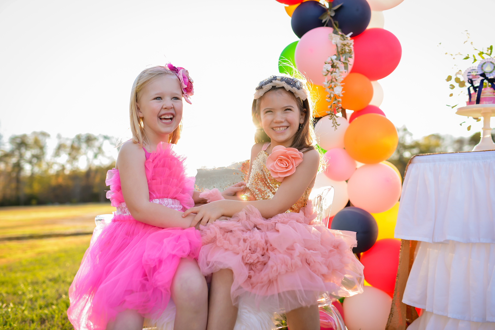 Content creation services princess party styled shoot