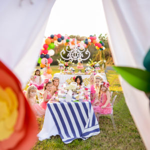 Content creation services princess party styled shoot