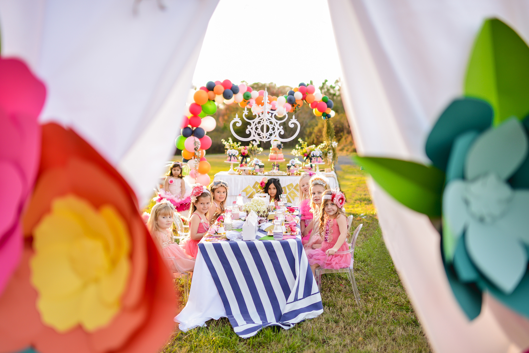 Content creation services princess party styled shoot
